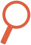 icon showing a magnifying glass