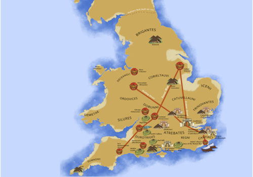 map of Roman Britannia