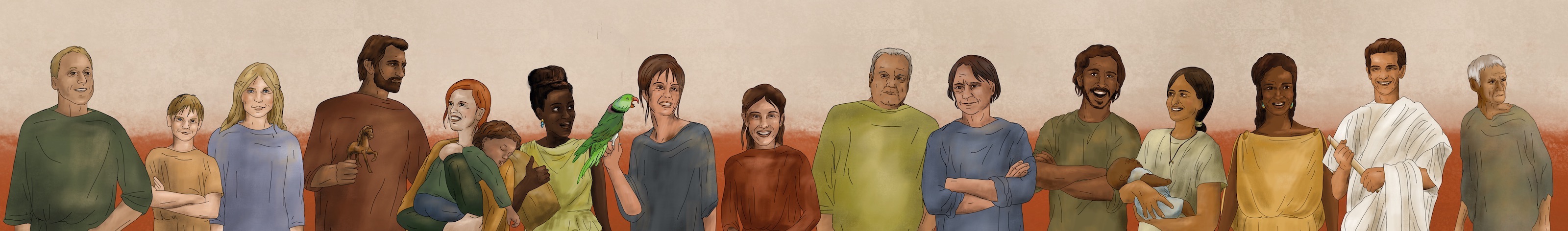 Characters from Suburani.